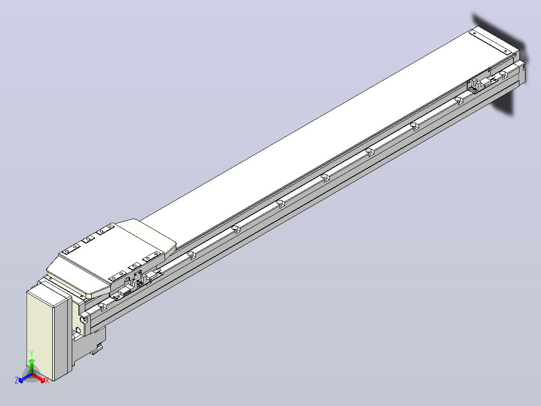 滚珠丝杠直线轴内置导轨TPA-GCR-120-1610C-L750-MP-M40-N3主视图