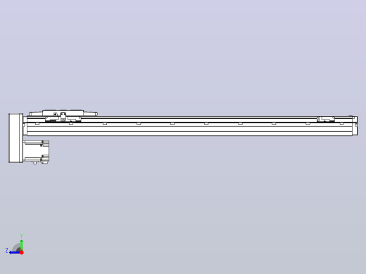 滚珠丝杠直线轴内置导轨TPA-GCR-120-1610C-L750-MP-M40-N3右视缩略图