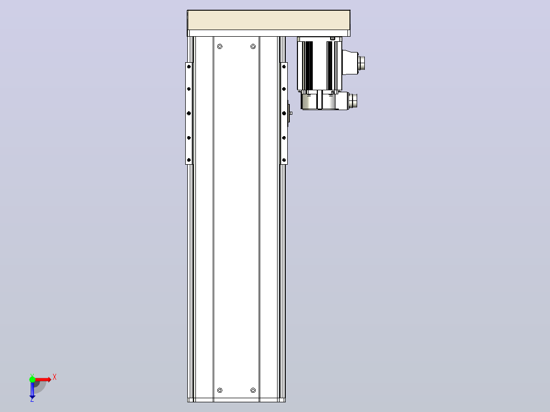 日规模组半封闭丝杆TPA-HNR-220D-3210C-L450-ML-Y-P1K-N3俯视图