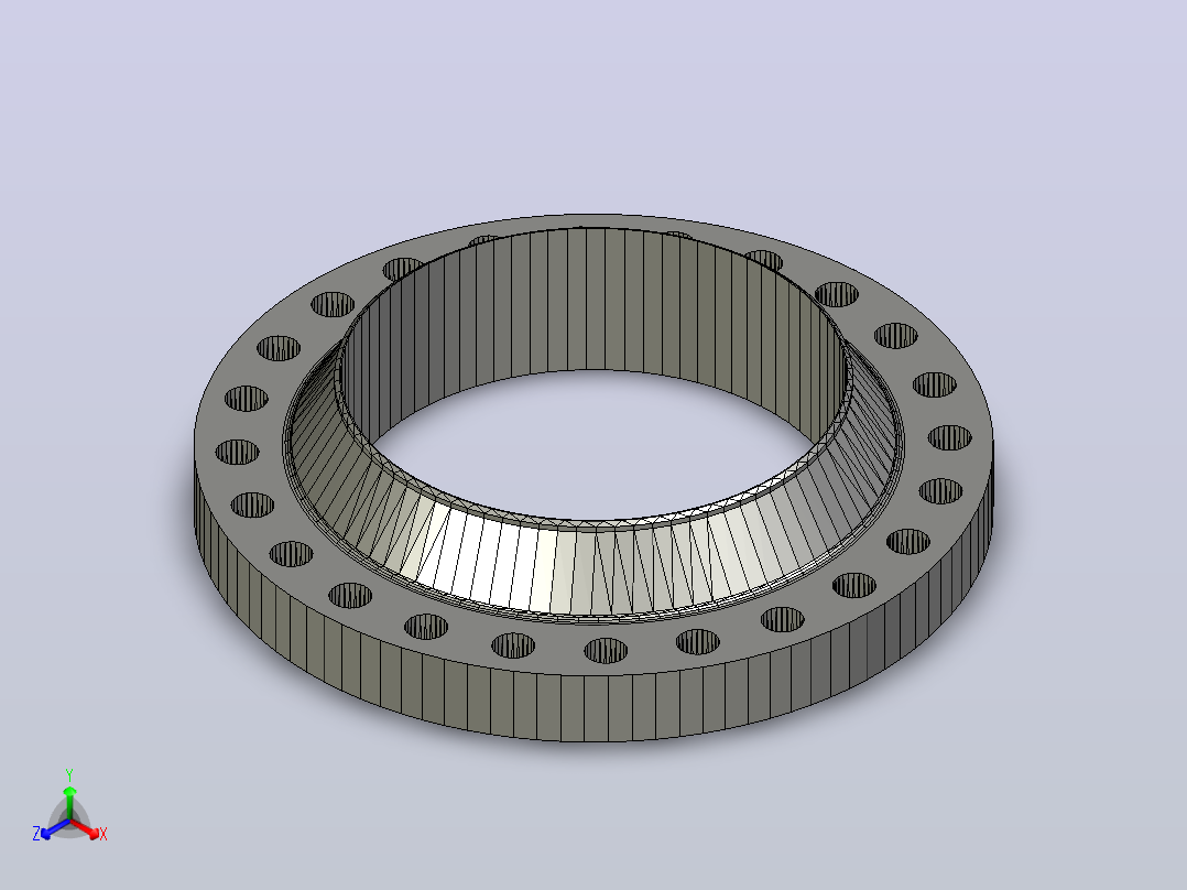 ASME B 16.5 RFWN法兰# 600 NPS 15至NPS 600主视图