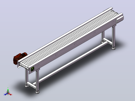 不锈钢板链装配体正等轴测缩略图