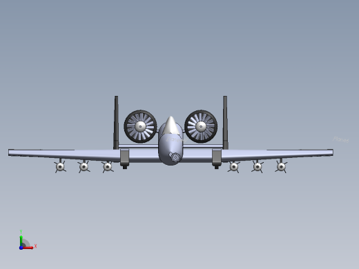 A-10“雷电”战机前视缩略图