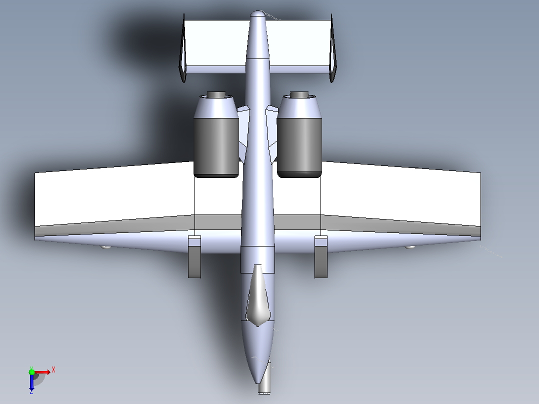 A-10“雷电”战机俯视图
