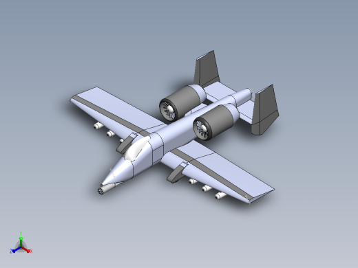 A-10“雷电”战机正等轴测缩略图