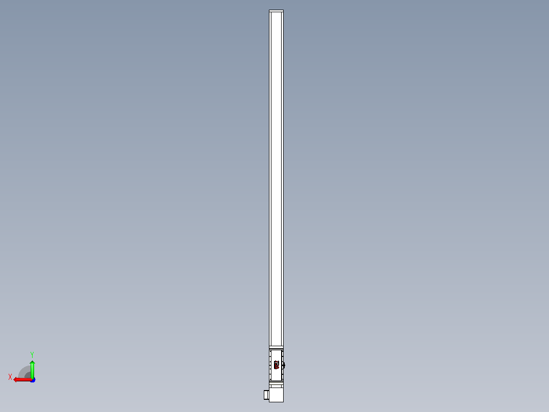 伺服电机集成皮带传动直线执行器TPA-OCB-140-256-L3050-LP-P75-N3后视图