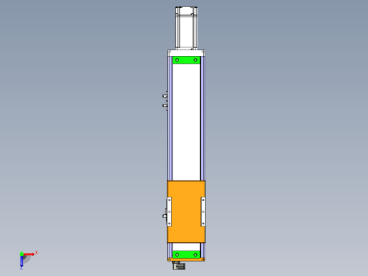 ACH12-300-BC-200W伺服电机ACH12 螺杆驱动直线滑台模组俯视缩略图