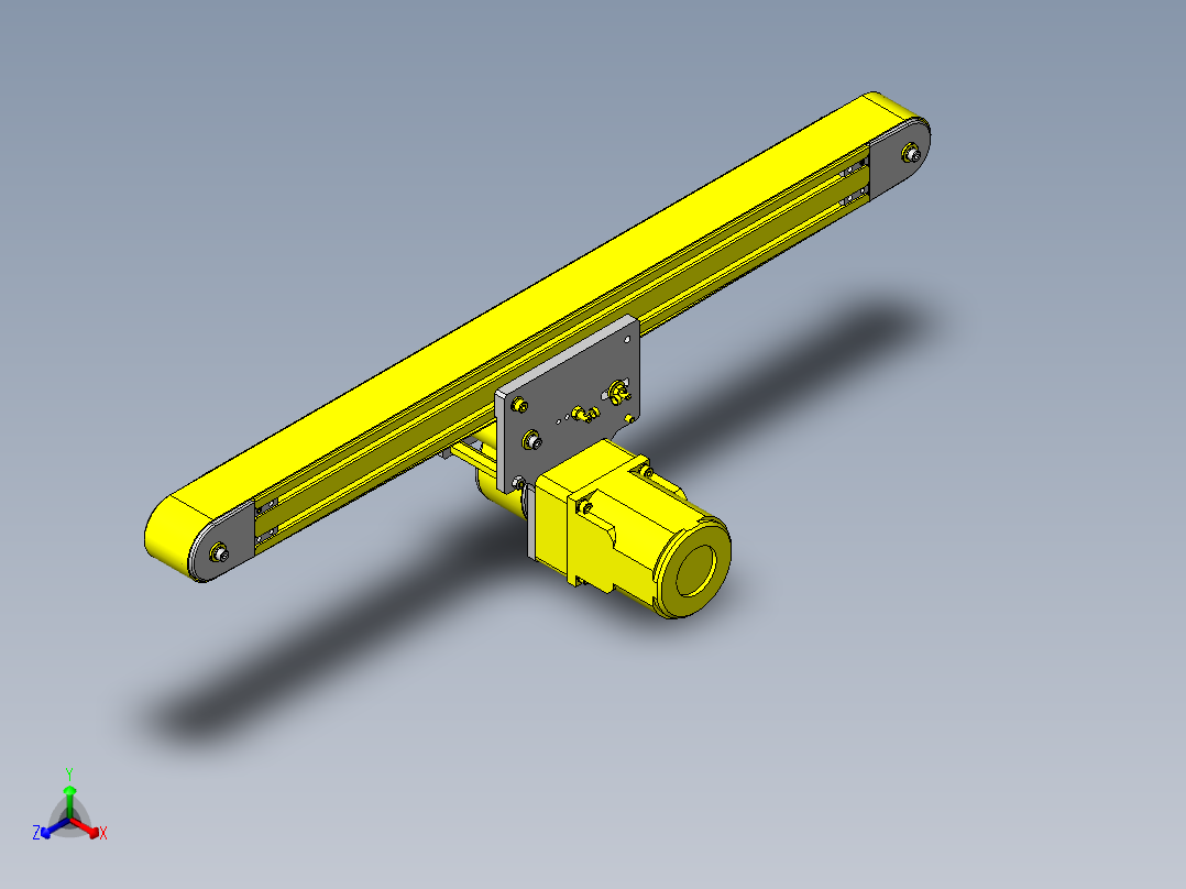 使用铝合金型材的紧凑型皮带输送机