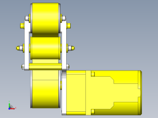 使用铝合金型材的紧凑型皮带输送机前视缩略图