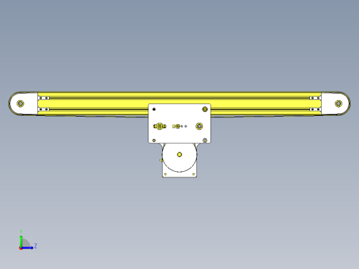 使用铝合金型材的紧凑型皮带输送机左视缩略图