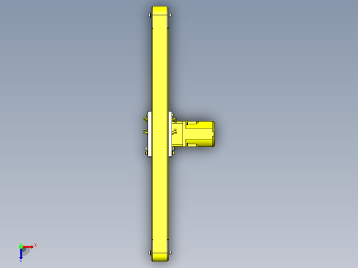使用铝合金型材的紧凑型皮带输送机俯视缩略图