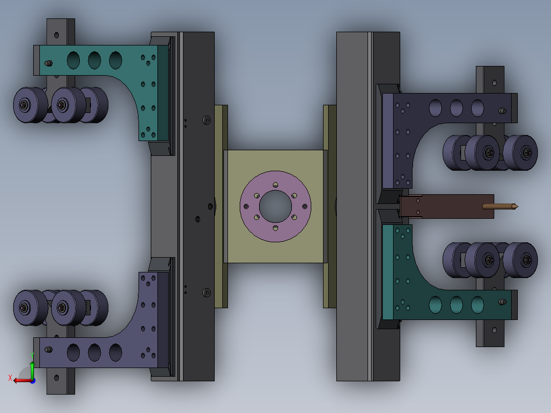 装配夹具Solidworks设计附STP格式后视图