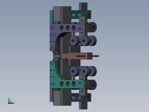 装配夹具Solidworks设计附STP格式左视缩略图