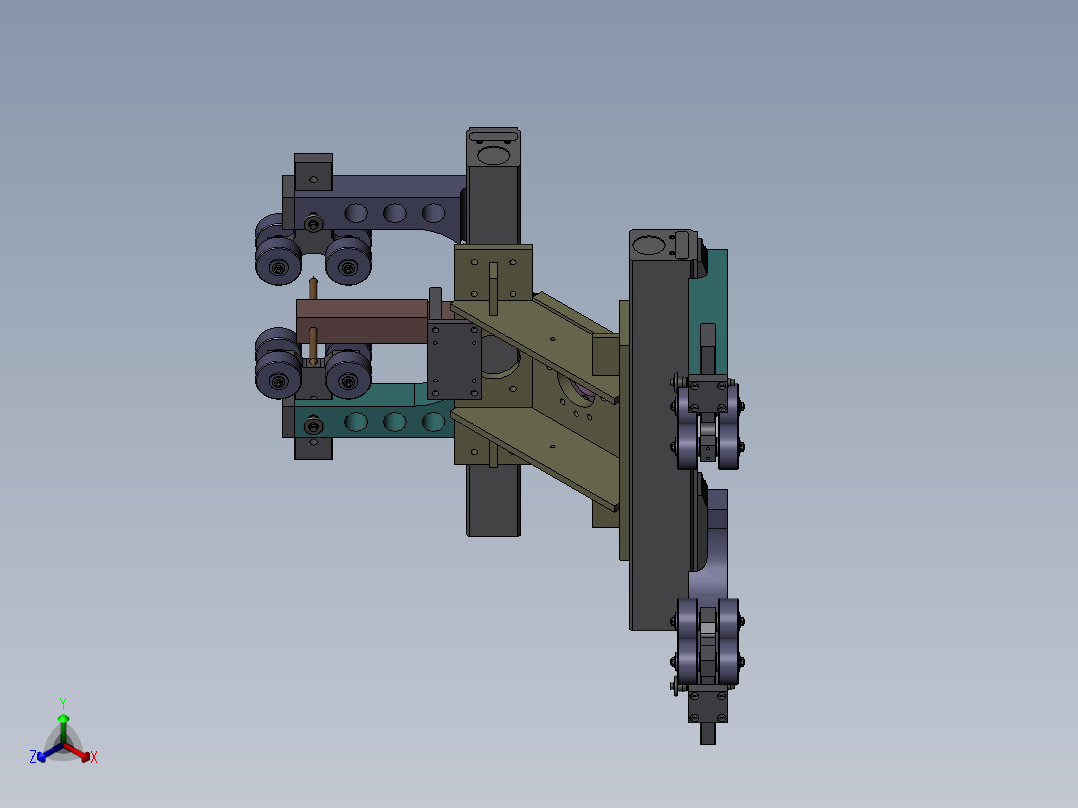 装配夹具Solidworks设计附STP格式正等轴测图