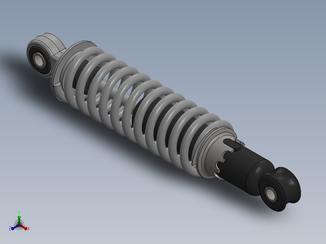 沙滩车减震器SW2012正等轴测图