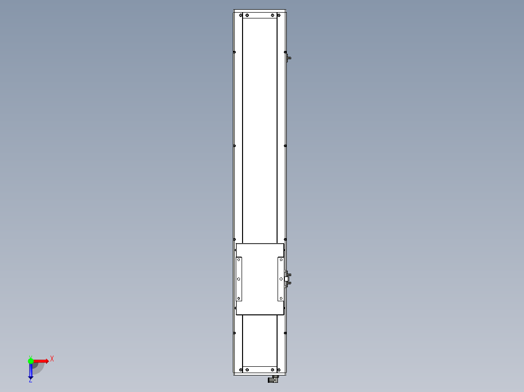 Toyo东佑达直线模组-ECH17-700-M-400W+煞車俯视图