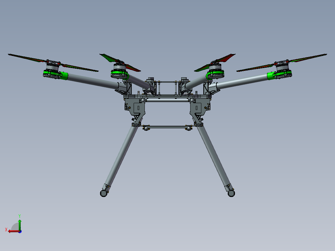 B14-大疆 DJI_S1000 无人机后视图