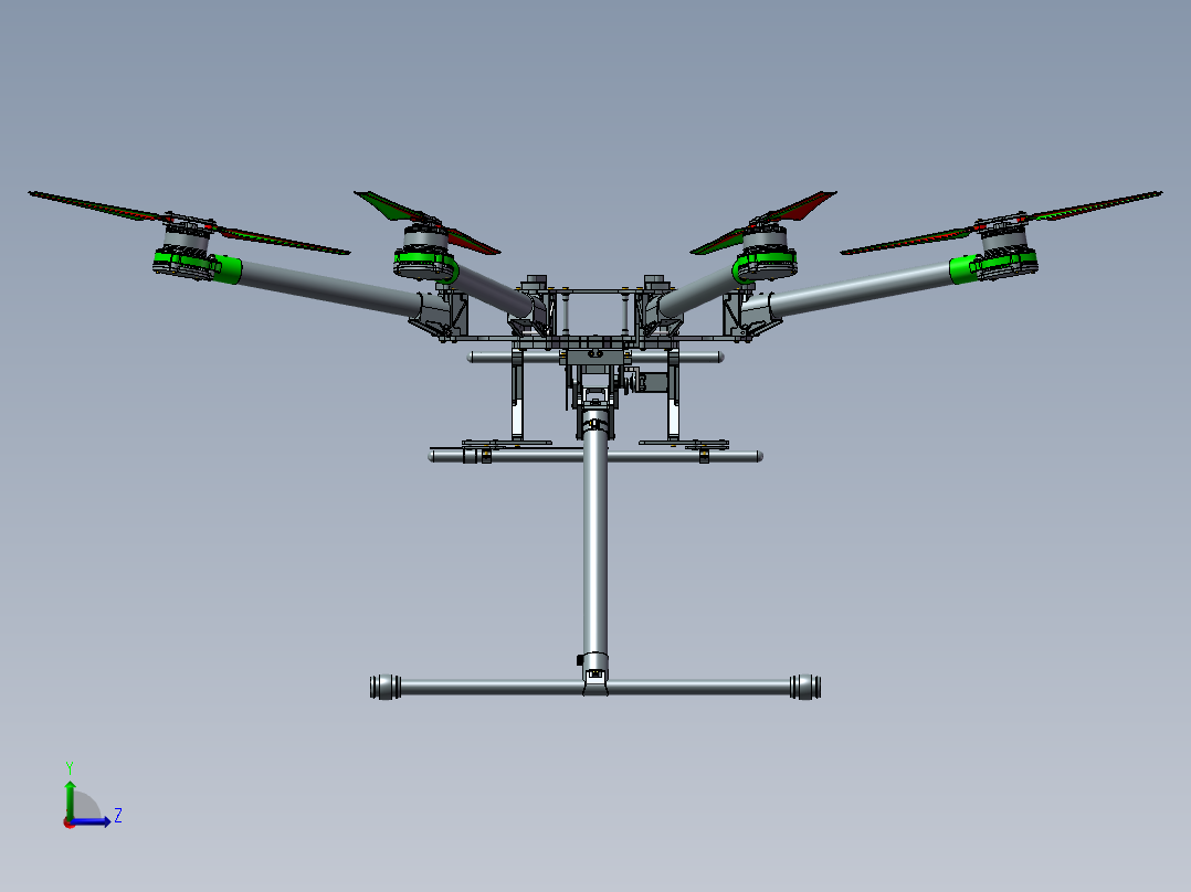 B14-大疆 DJI_S1000 无人机左视图
