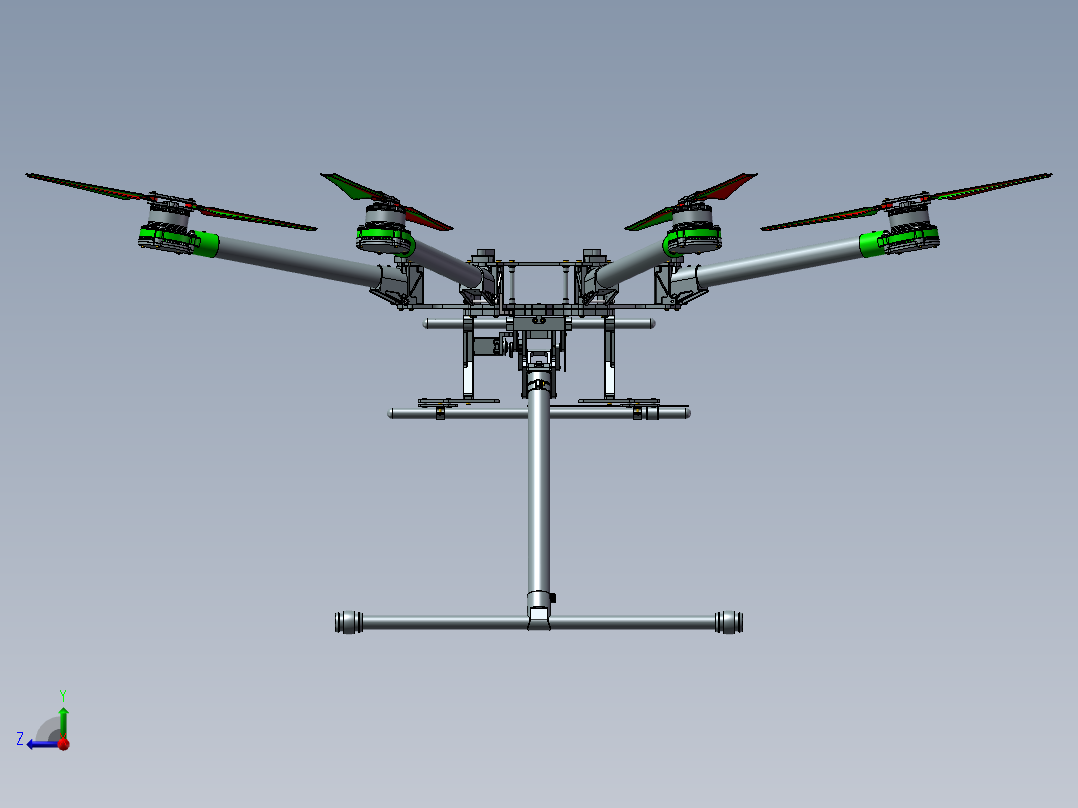 B14-大疆 DJI_S1000 无人机右视图