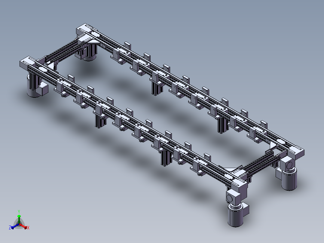 B113-循环输送线正等轴测图