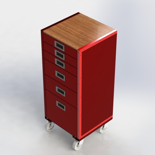 带轮子的工具箱-工具车缩略图