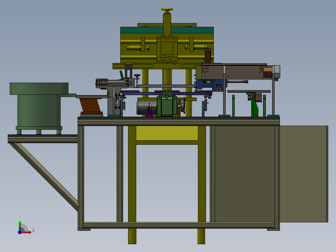 自动丝印机前视图