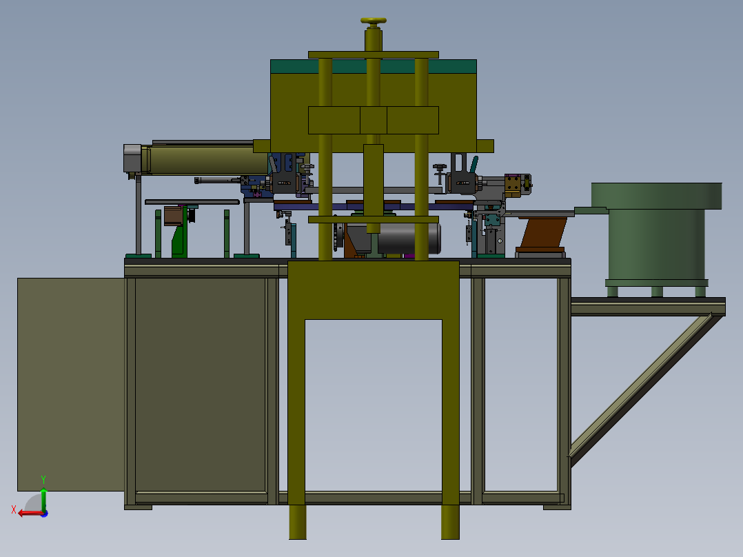 自动丝印机后视图