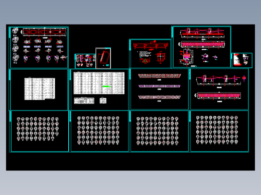 某膜结构工程结构建筑结构CAD设计施工图纸