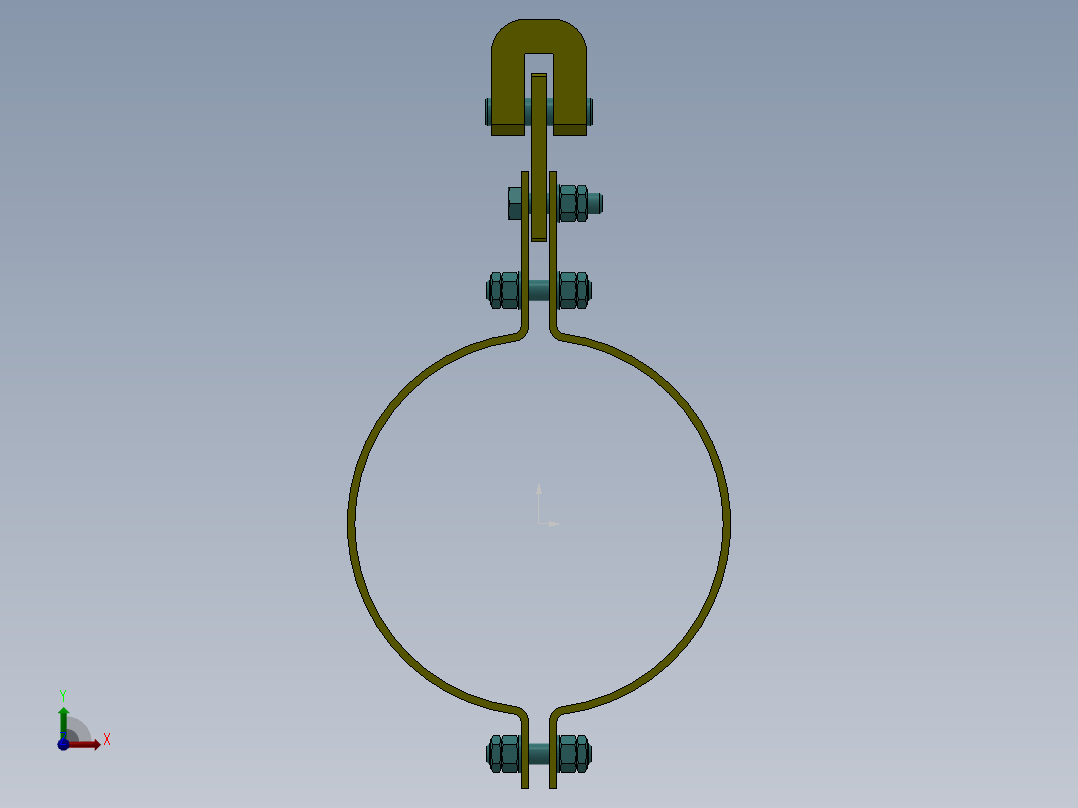 支架 (21)前视图