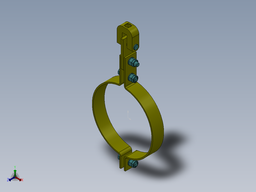 支架 (21)正等轴测图