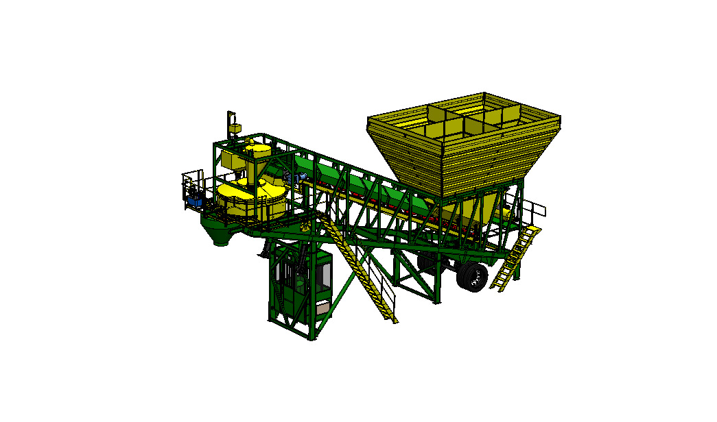 移动式混凝土搅拌站