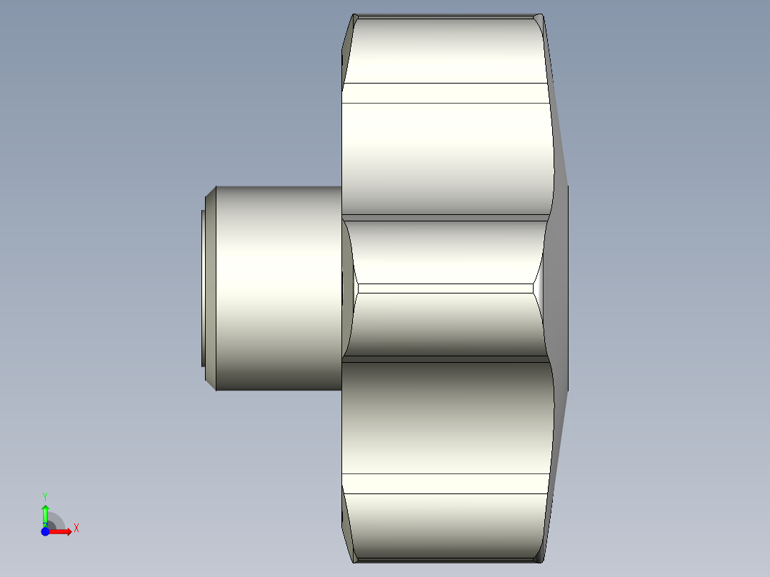 星型把手(軟膠被覆)VCT-SOFT-3D多系列多零件图纸模型前视图