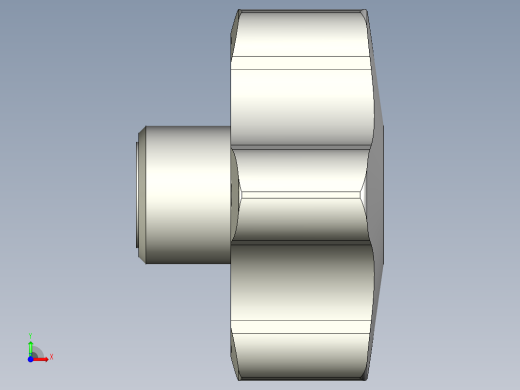 星型把手(軟膠被覆)VCT-SOFT-3D多系列多零件图纸模型前视缩略图