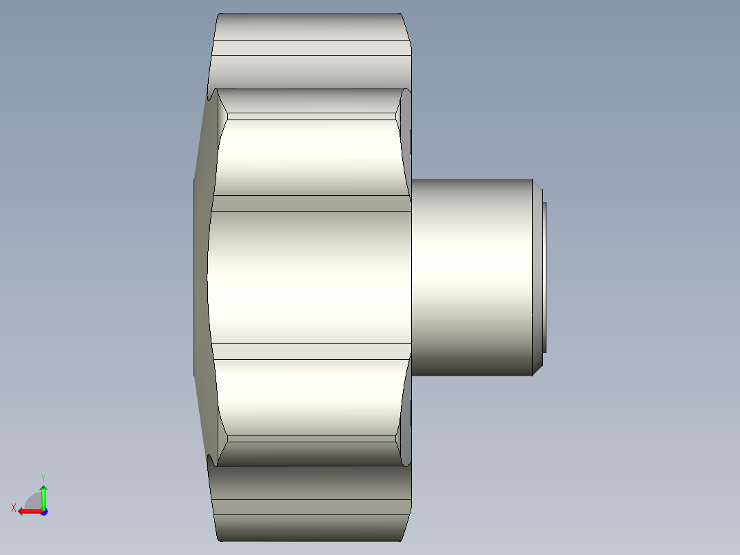 星型把手(軟膠被覆)VCT-SOFT-3D多系列多零件图纸模型后视图
