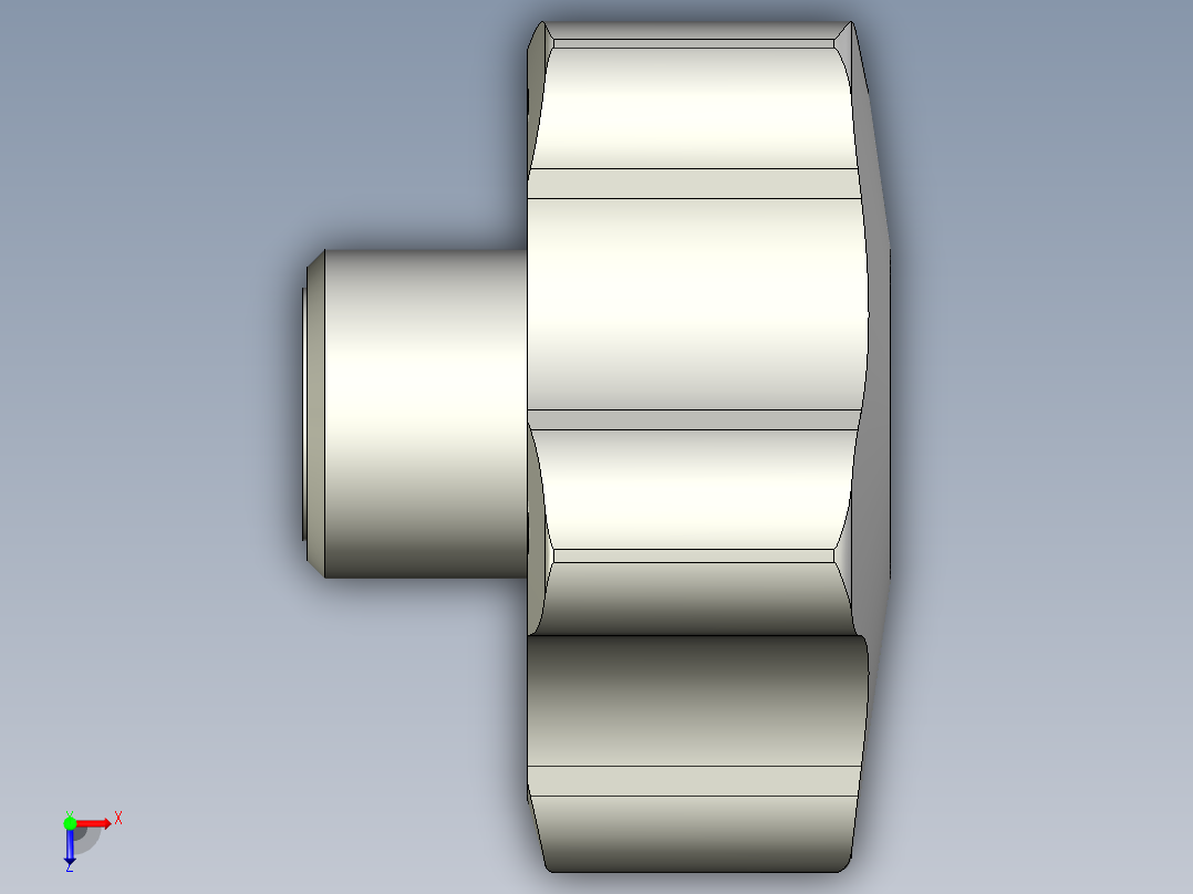 星型把手(軟膠被覆)VCT-SOFT-3D多系列多零件图纸模型俯视图