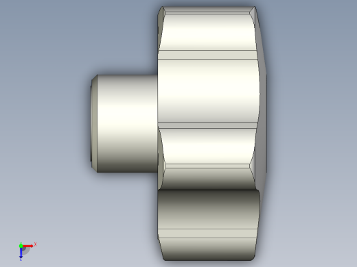 星型把手(軟膠被覆)VCT-SOFT-3D多系列多零件图纸模型俯视缩略图
