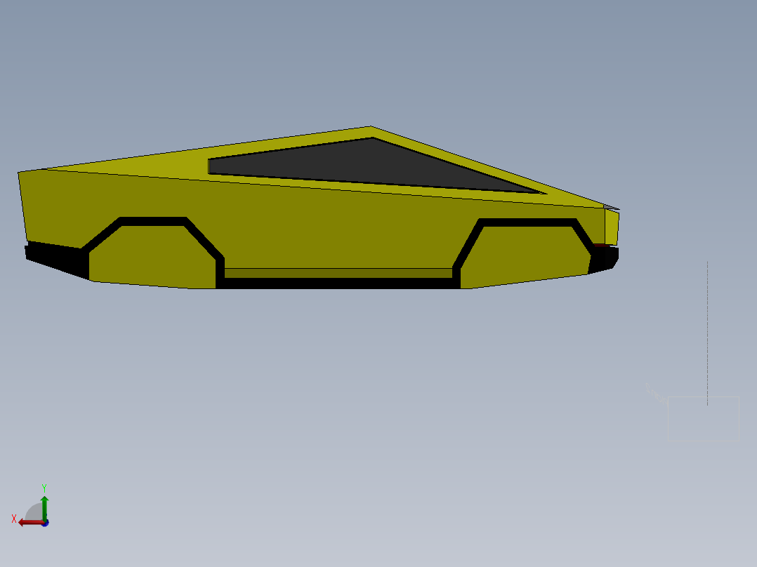 特斯拉-Cybertruck后视图