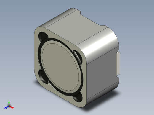 低成本屏蔽电感器，12 mm x 12 mm，带焊盘主视缩略图
