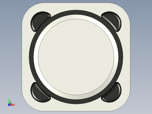 低成本屏蔽电感器，12 mm x 12 mm，带焊盘前视缩略图