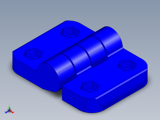 工程塑膠鉸鏈CFJ-3D多系列多零件图纸模型
