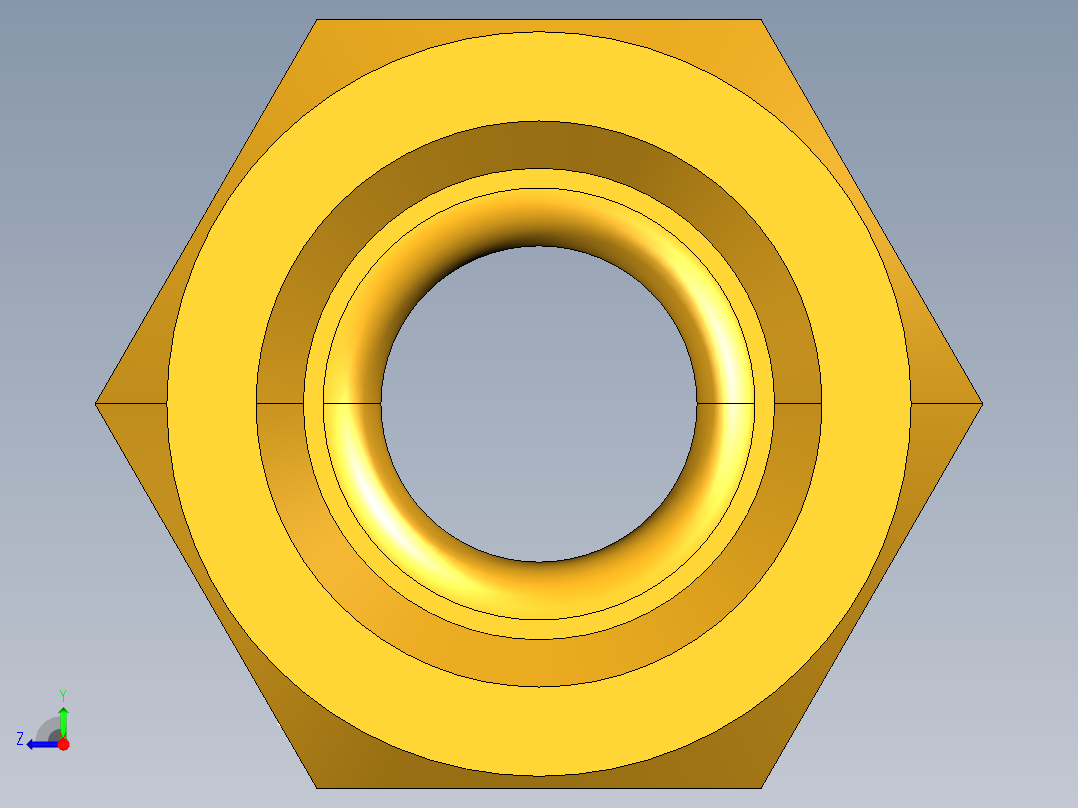 扩口式工业通用硬管接头Short Forged Nut 14FSX-4右视图