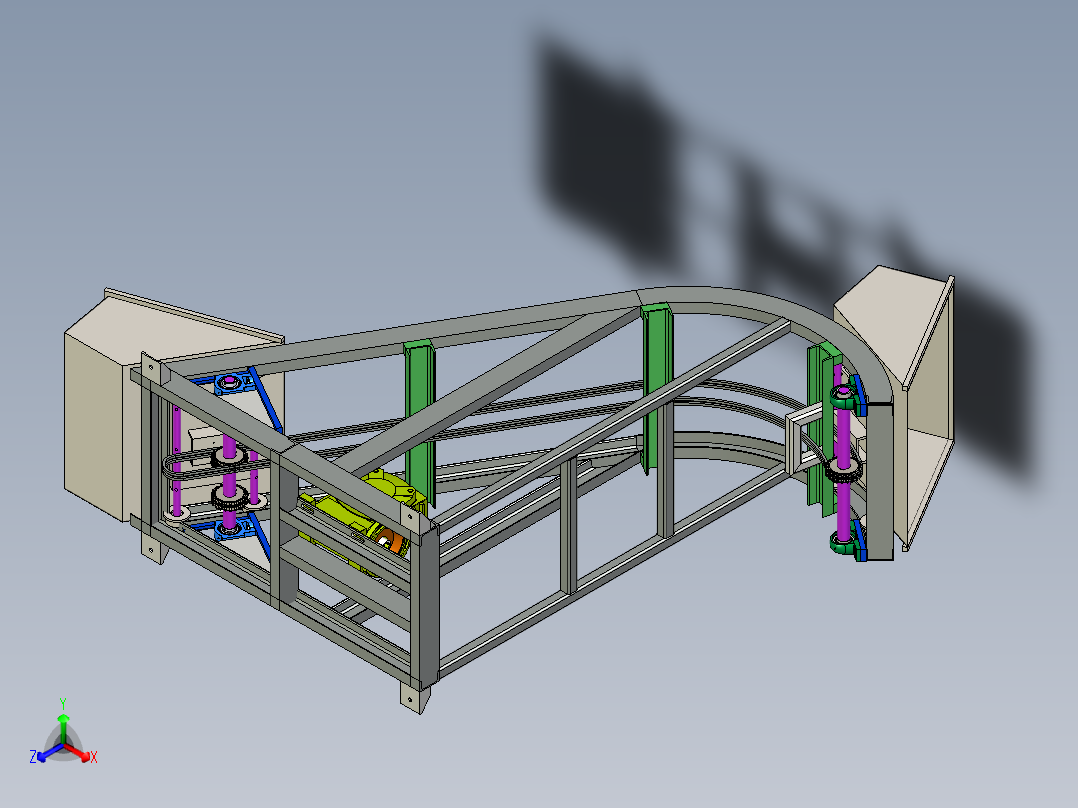 斗式提升机完整三维模型