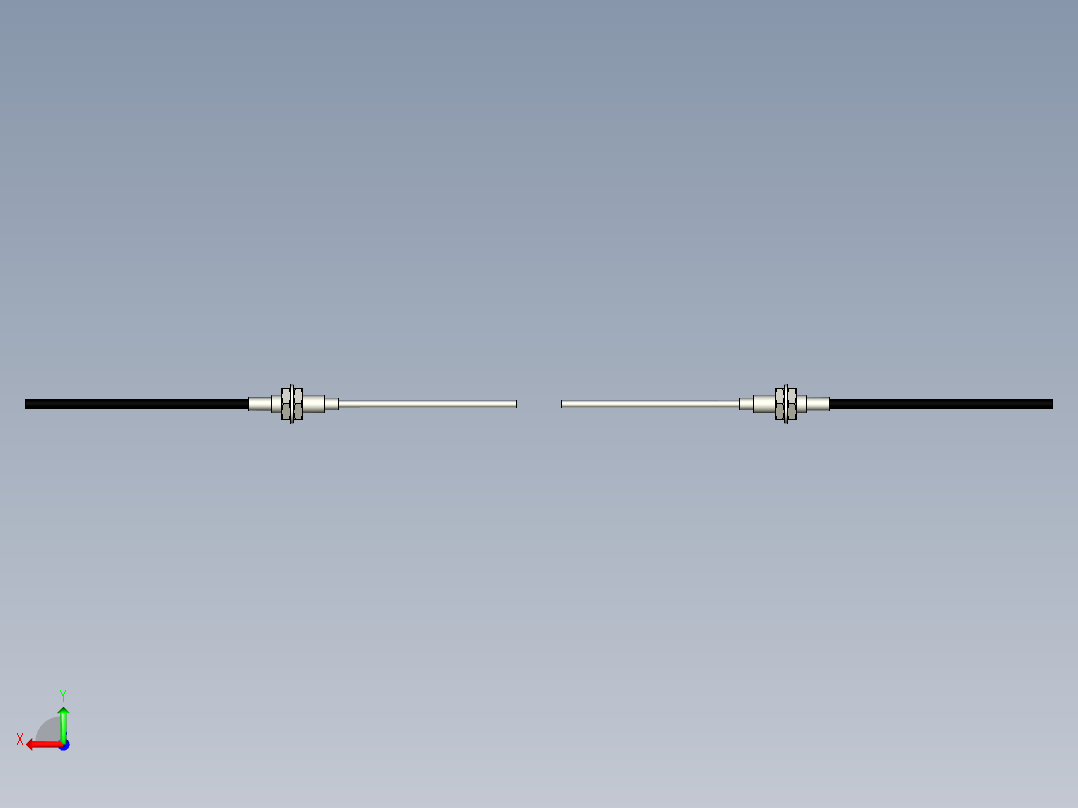 光纤元件对射型FT-D410-M后视图