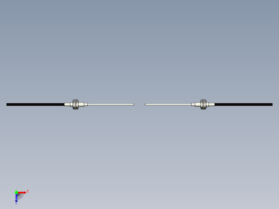 光纤元件对射型FT-D410-M俯视图