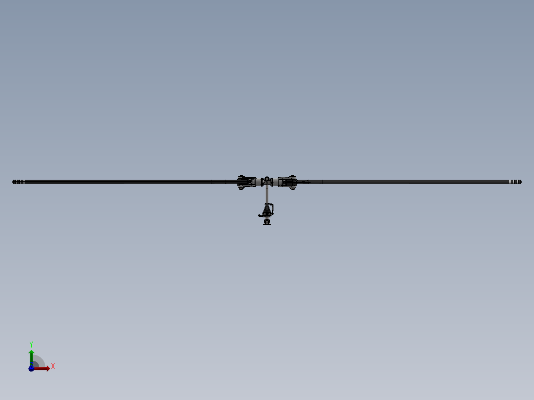 贝尔206直升机前视图