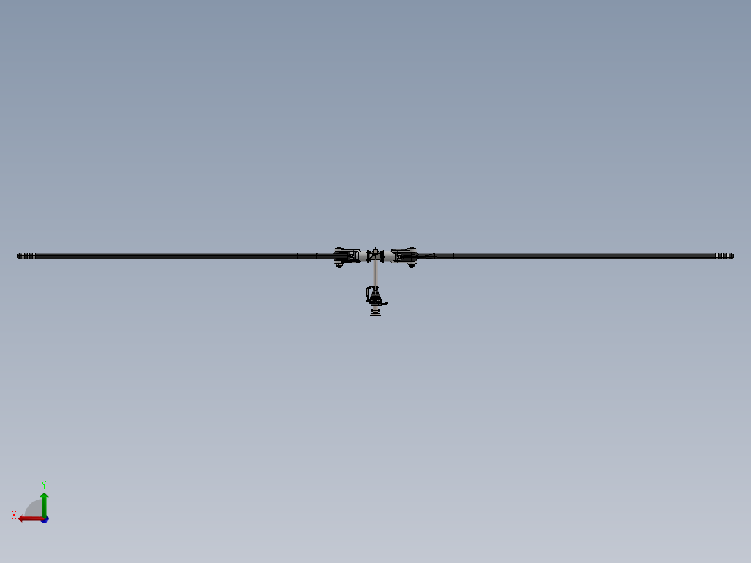 贝尔206直升机后视图