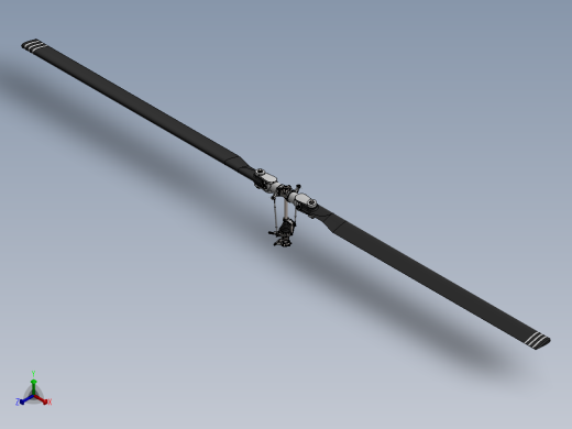 贝尔206直升机正等轴测缩略图