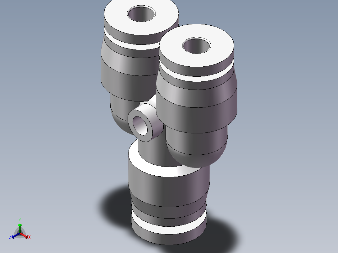 气动接头-Y型三通APYW6-4（6变4）