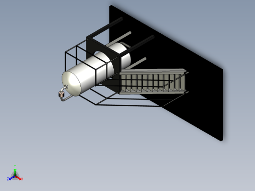 登高梯操作平台正等轴测缩略图