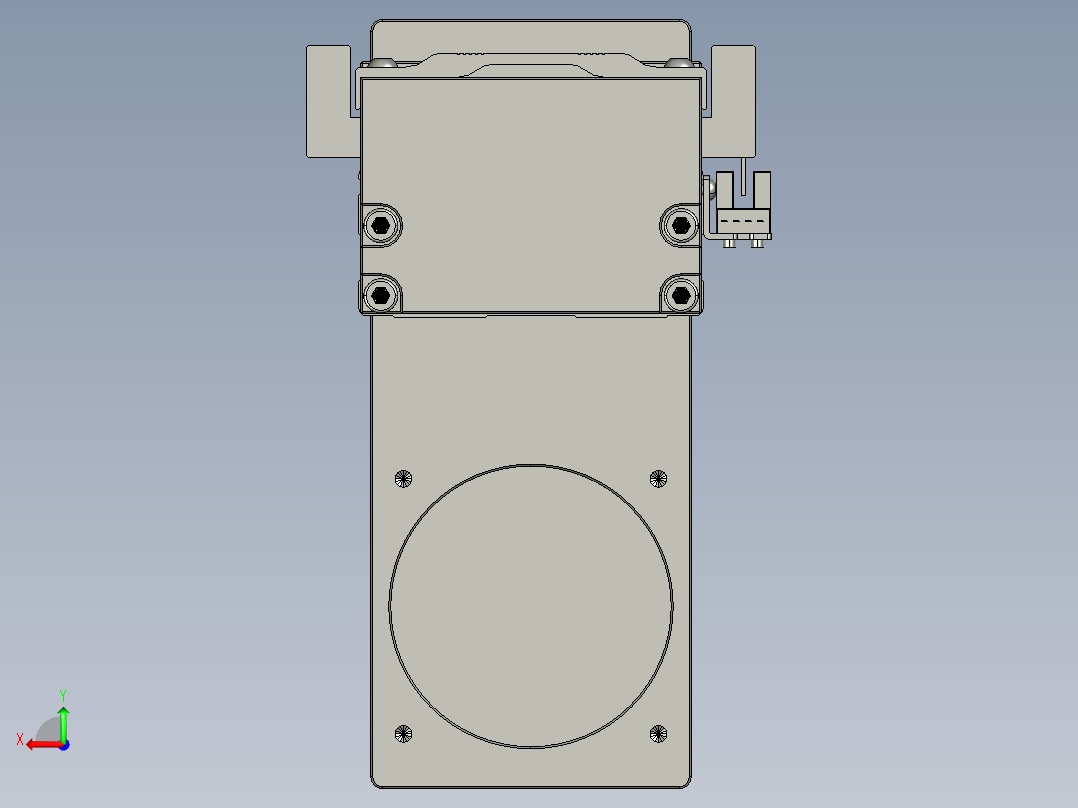 TPA-KNR-86E-1610C-L1000A1-MP-P75-N3线性模块铝制底座后视图