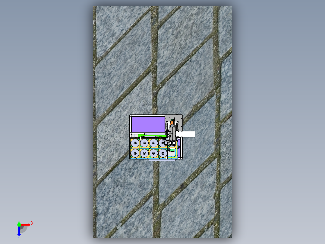 卷盘式上料机sw18可编辑俯视图